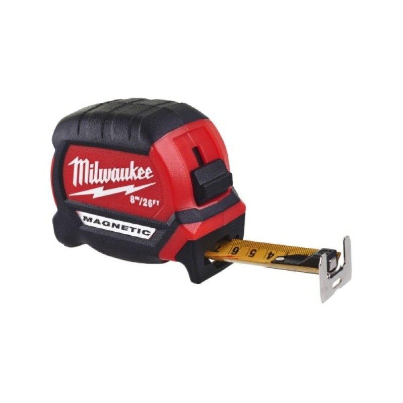 Рулетка Milwaukee магнітна GEN III 8м(26ft)/27мм (4932464603)