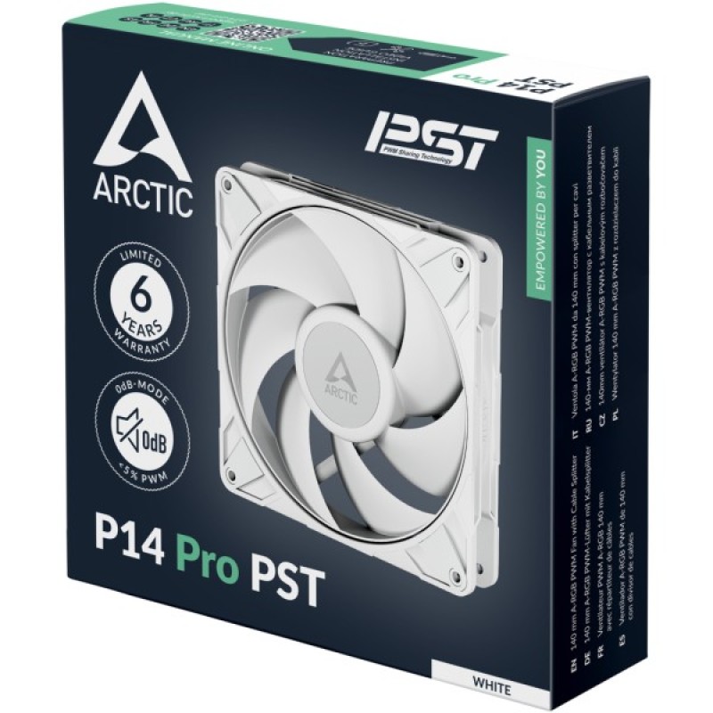 Кулер до корпусу Arctic P14 PRO PST WHT (ACFAN00317A)