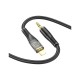 Кабель мультимедійний Lightning to 3.5mm M 1.0m black UPA25 Black HOCO (6931474791153)
