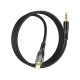 Кабель мультимедійний Lightning to 3.5mm M 1.0m black UPA25 Black HOCO (6931474791153)