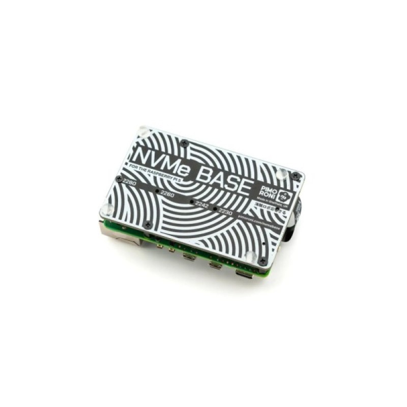 Плата розширення для Мікро ПК Pimoroni Плата розширення NVMe Base для Raspberry Pi 5 + SSD на 250 Гб (PIM701)