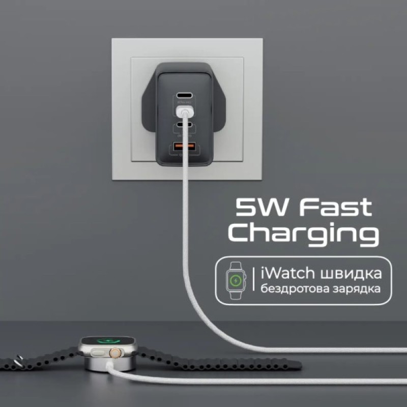 Зарядний пристрій Promate USB-C to Apple Watch 1.2m 5V/1A (watchlink-c)