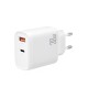 Зарядний пристрій XO 1xUSB-C PD30W + 1xUSB QC3.0 (XO-QC16)