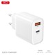 Зарядний пристрій XO 1xUSB-C PD30W + 1xUSB QC3.0 (XO-QC16)