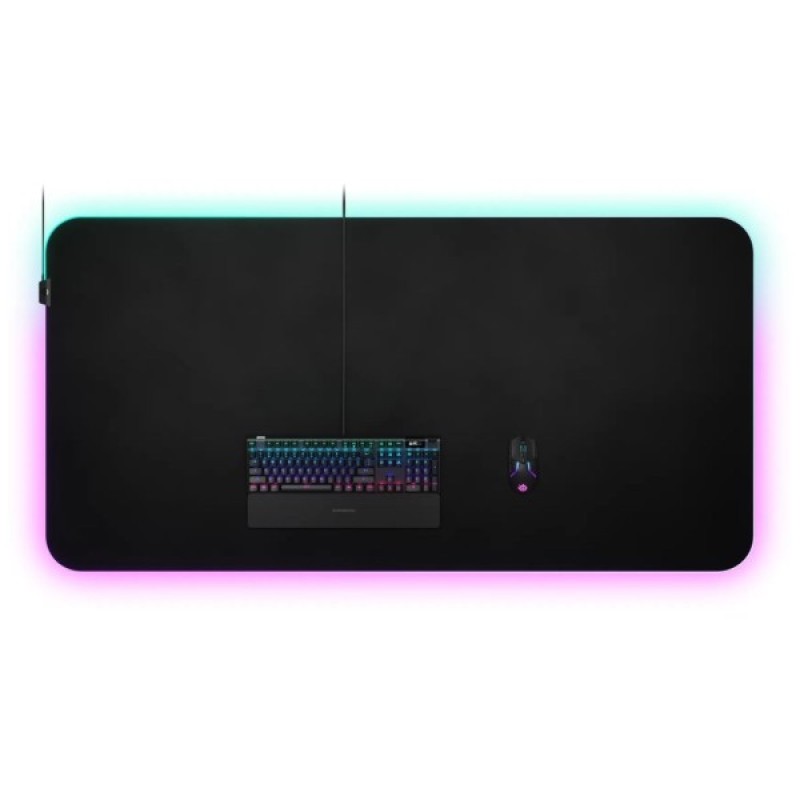 Килимок для мишки SteelSeries QcK Prism Cloth 5XL Etail RGB Black (63524)