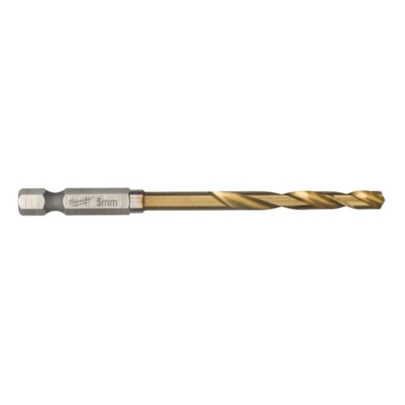 Свердло Milwaukee по металу RedHEX HSS-G TiN, 5 мм (10шт) (4932478180)