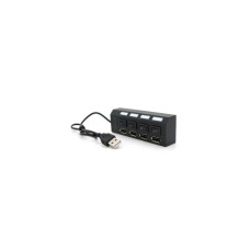 Концентратор Voltronic USB 2.0 to 4xUSB with switches black (YT-HWS4HS-B)