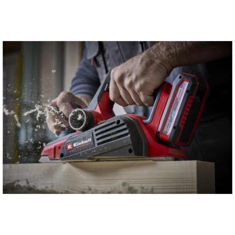Електрорубанок Einhell TP-PL 18/3 Li BL - Solo PXC 18V, 82мм, до 2мм (без АКБ та ЗП) (4345405)