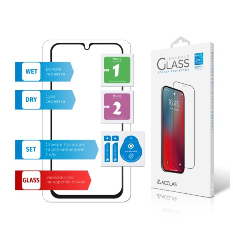 Скло захисне ACCLAB Full Glue Samsung A34 5G (1283126559808)