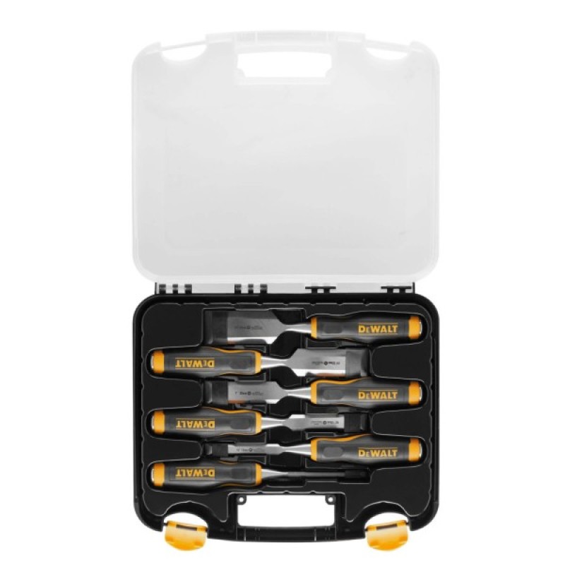 Стамеска DeWALT 6 шт 6,13,19,25,32,38 мм, кейс (DWHT16852-9)