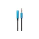 Кабель мультимедійний Maxxter 3.5 мм jack M to F 1.0m 4-pin (A-3434-1m)