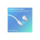 Дата кабель USB-C to Lightning ecoline-ci120.white Promate (ecoline-ci120.white)