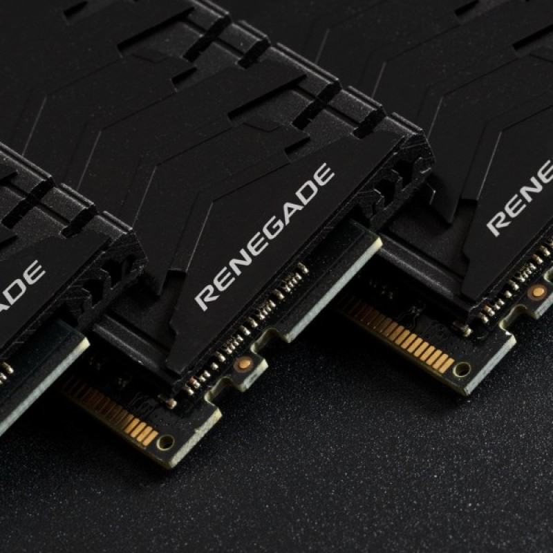 Модуль пам'яті для комп'ютера DDR4 16GB (2x8GB) 4600 MHz FURY Renegade Black Kingston Fury (ex.HyperX) (KF446C19RBK2/16)