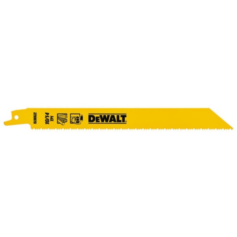 Полотно DeWALT біметалічний, 203 мм, крок зубів 10-14 TPI, 5 шт (DT2387)