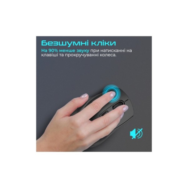 Мишка Promate Samit Wireless Black (samit.black)
