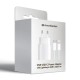 Зарядний пристрій Armorstandart AR-TA800W USB-C 25W White + cable USB-C to Lightning (ARM77719)
