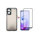 Чохол до мобільного телефона Dengos Kit for OPPO A76 case + glass (Black) (DG-KM-37)
