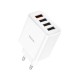 Зарядний пристрій HOCO C102A Fuerza 1xUSB QC3.0 + 3-port USB 18W White (6931474777713)
