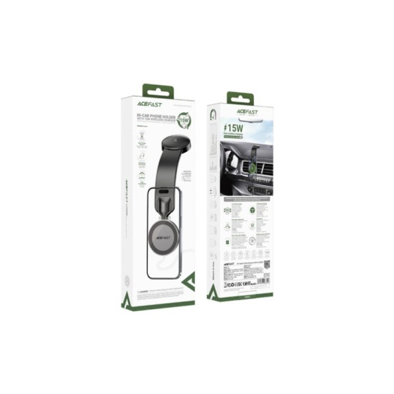 Універсальний автотримач Acefast D37 Magnetic wireless (6974316283546)