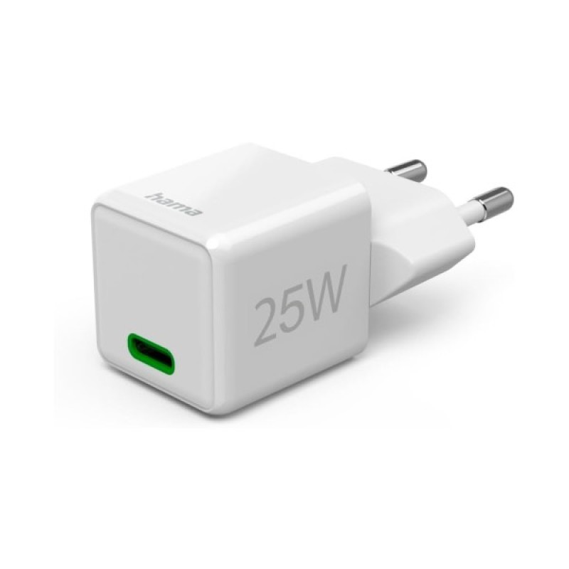 Зарядний пристрій Hama 25W USB-С PD white (00201981)