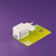 Зарядний пристрій Hama 25W USB-С PD white (00201981)