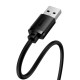 Дата кабель USB 2.0 AM/AF 1.5m cluster black Baseus (B00631101111-00)