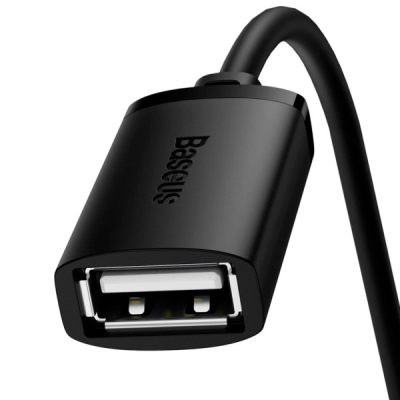 Дата кабель USB 2.0 AM/AF 1.5m cluster black Baseus (B00631101111-00)