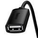 Дата кабель USB 2.0 AM/AF 1.5m cluster black Baseus (B00631101111-00)