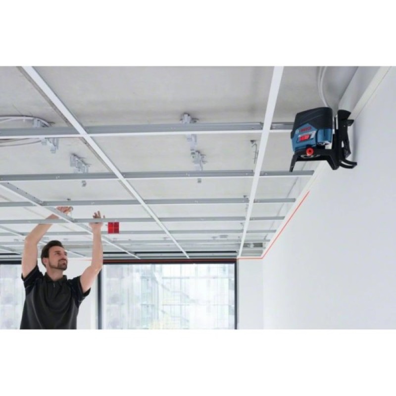 Лазерний нівелір Bosch Professional GCL2-50C+RM2 до 20м, ±0.3мм/м, 4AAx1.5В, IP54, чохол, мішеннь, кейс (0.601.066.G03)