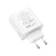Зарядний пристрій HOCO C113A Awesome 1xUSB-C PD65W + 1xUSB QC3.0 White (6931474790910)