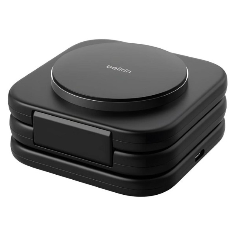 Зарядний пристрій Belkin 3in1 Travel Pad Wireless Qi2 15W Black (WIZ024VFBK)