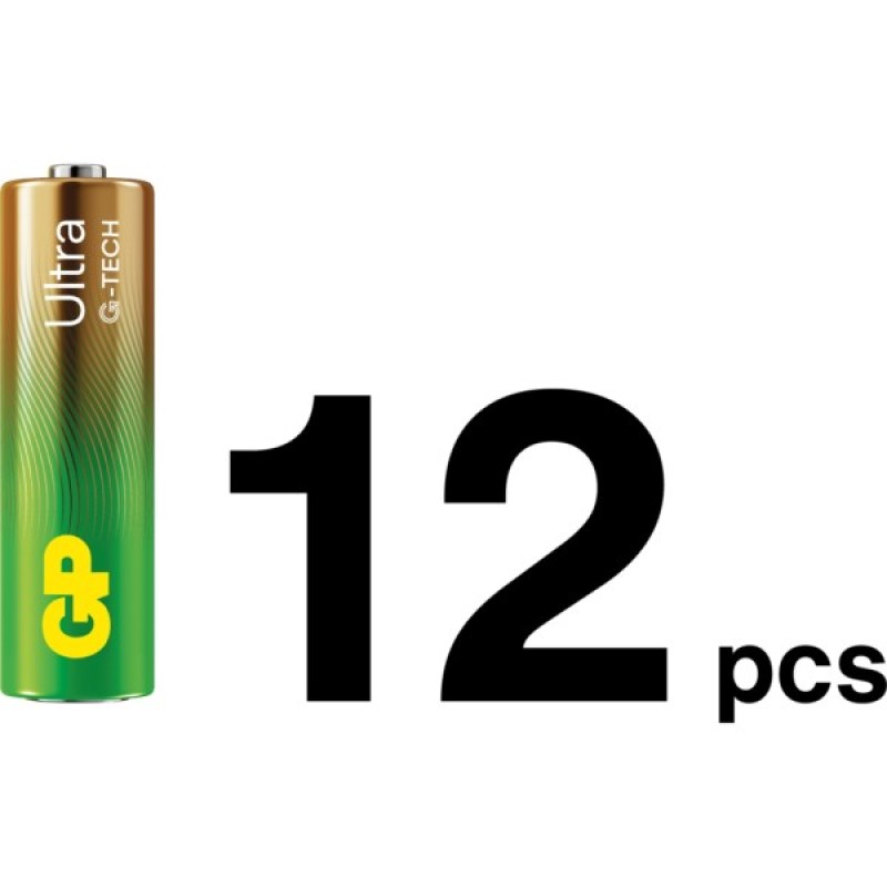 Батарейка Gp AA * 12 + AAA * 12 Ultra Alcaline + fan (4891199233982)