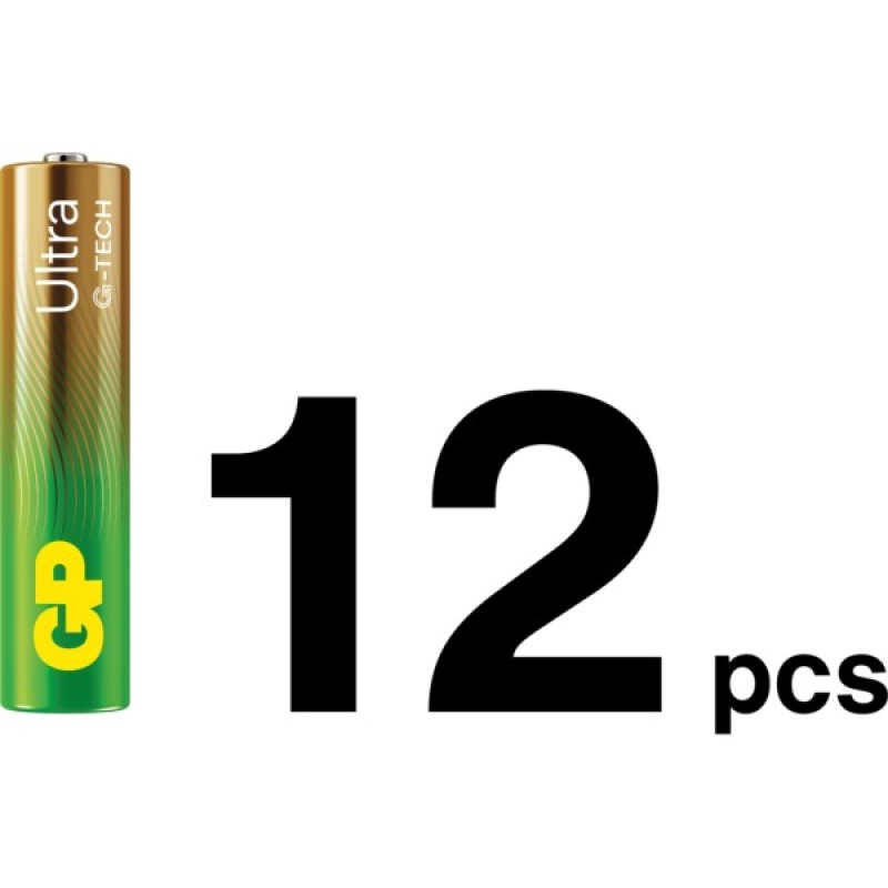 Батарейка Gp AA * 12 + AAA * 12 Ultra Alcaline + fan (4891199233982)