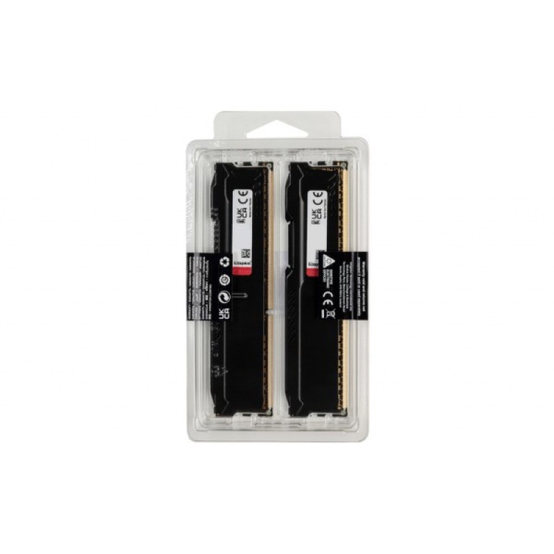 Модуль пам'яті для комп'ютера DDR3 16GB (2x8GB) 1600 MHz Fury Beast Black Kingston Fury (ex.HyperX) (KF316C10BBK2/16)