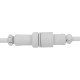 Дата кабель USB-C + USB A to USB-C 1.36m Coiled Angled Aviator white Keychron (CAB9_KEYCHRON)