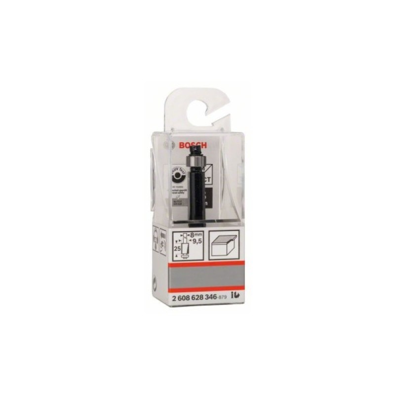 Фреза Bosch Professional для вибірки врівень, Std, S8, D9.5, L25.4 (2.608.628.346)