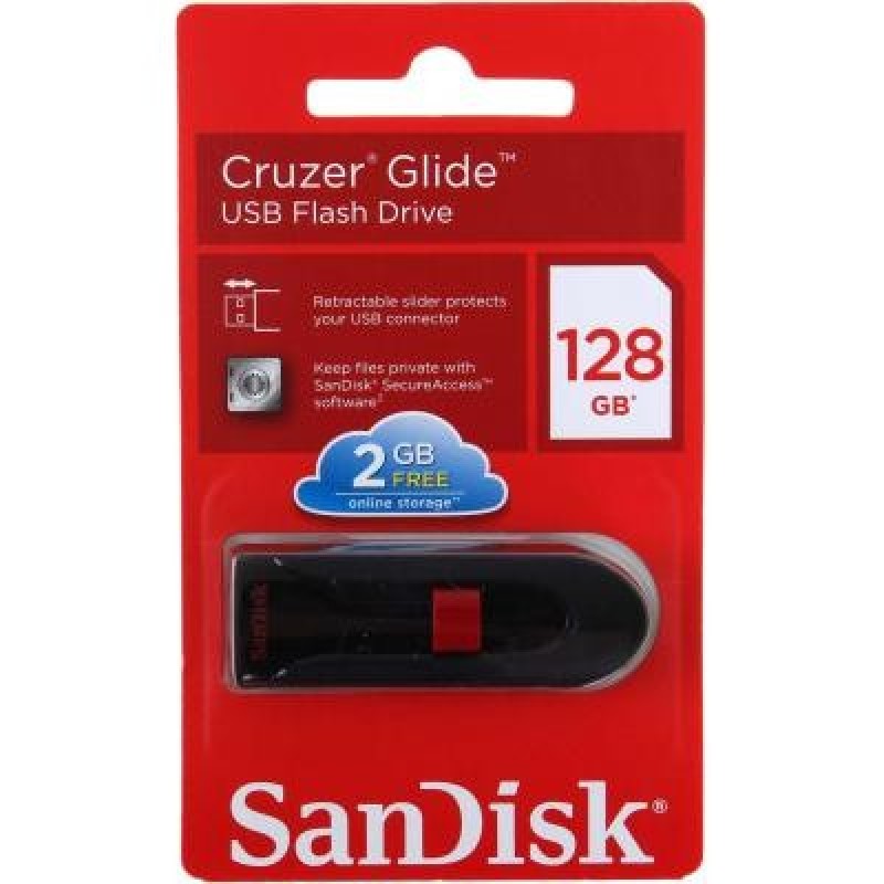 USB флеш накопичувач SanDisk 128GB Cruzer Glide Black USB 3.0 (SDCZ600-128G-G35)
