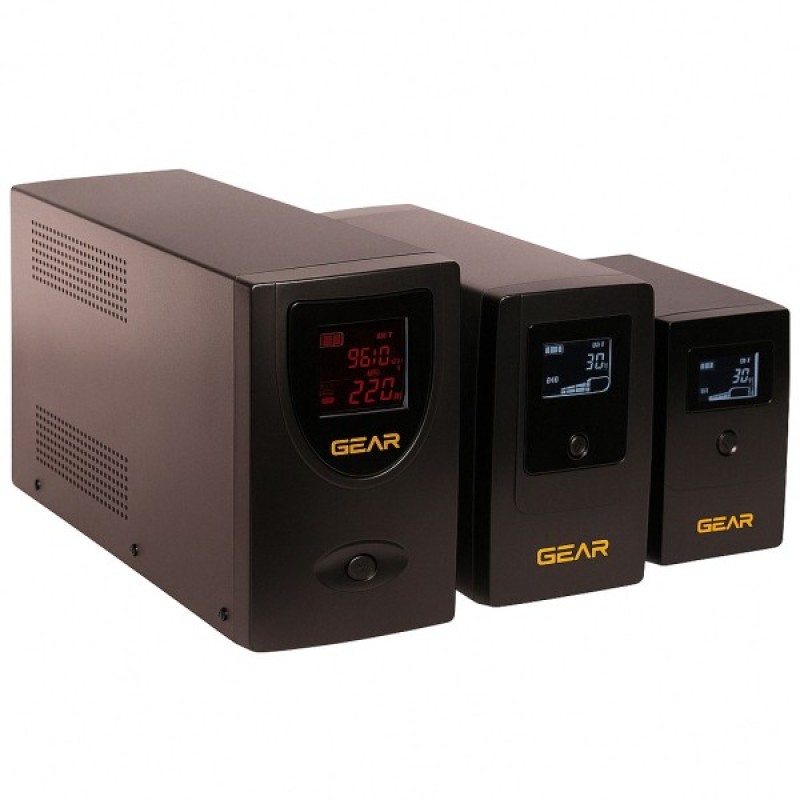 Пристрій безперебійного живлення GEAR GU-600PLCD