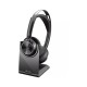 Навушники Poly Voyager Focus 2 MS Stereo USB-C + USB-C/A Adapter + Charging Stand Black (9T9J6AA)