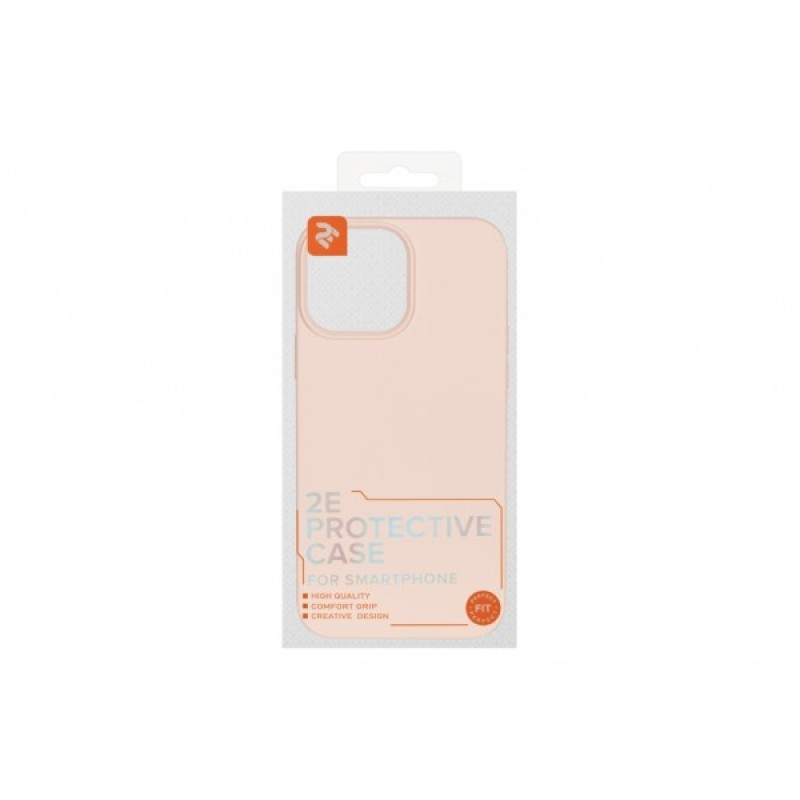 Чохол до мобільного телефона 2E Basic Apple iPhone 13 Pro Max , Liquid Silicone, Sand Pink (2E-IPH-13PRM-OCLS-RP)