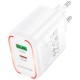 Зарядний пристрій BOROFONE BA89A Destello 1xUSB-C PD30W + 1xUSB QC3.0 White (6941991119361)
