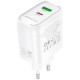 Зарядний пристрій BOROFONE BA89A Destello 1xUSB-C PD30W + 1xUSB QC3.0 White (6941991119361)