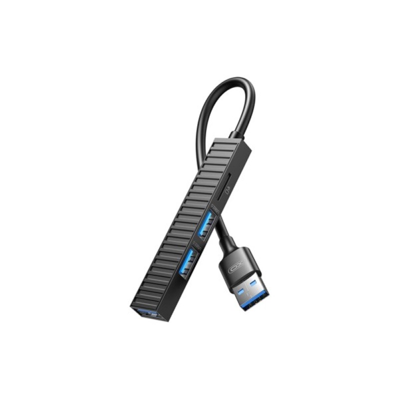 Концентратор XO USB 3.0 4-in-1 порти XO HUB014A.black (HUB014A.black)