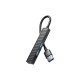 Концентратор XO USB 3.0 4-in-1 порти XO HUB014A.black (HUB014A.black)