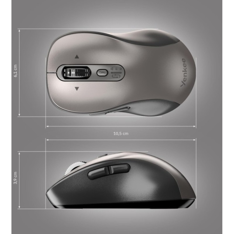 Мишка YENKEE YMS 2010SR Gyro Wireless/Bluetooth Graphite (45025341)