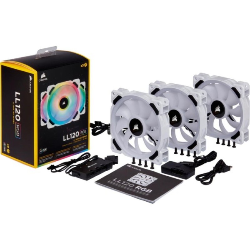 Кулер до корпусу Corsair LL120 RGB White (CO-9050092-WW)