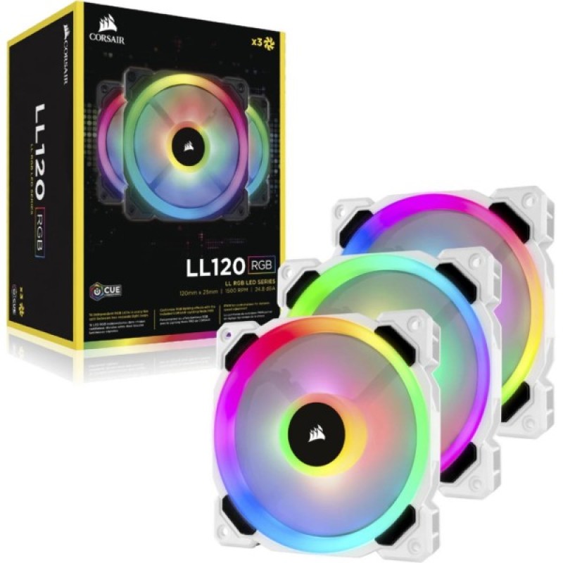 Кулер до корпусу Corsair LL120 RGB White (CO-9050092-WW)