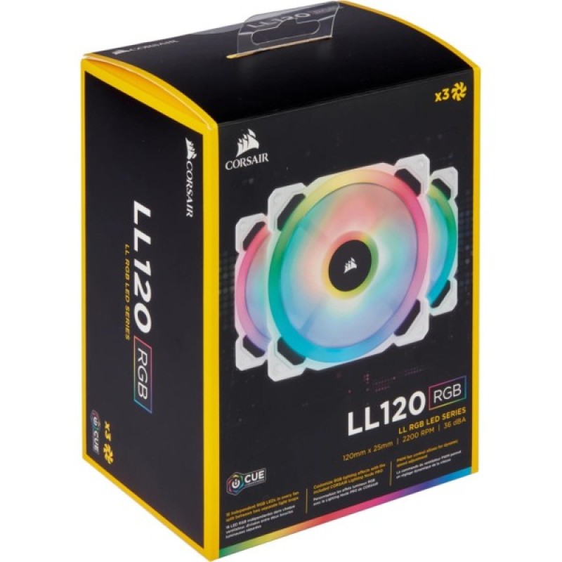 Кулер до корпусу Corsair LL120 RGB White (CO-9050092-WW)