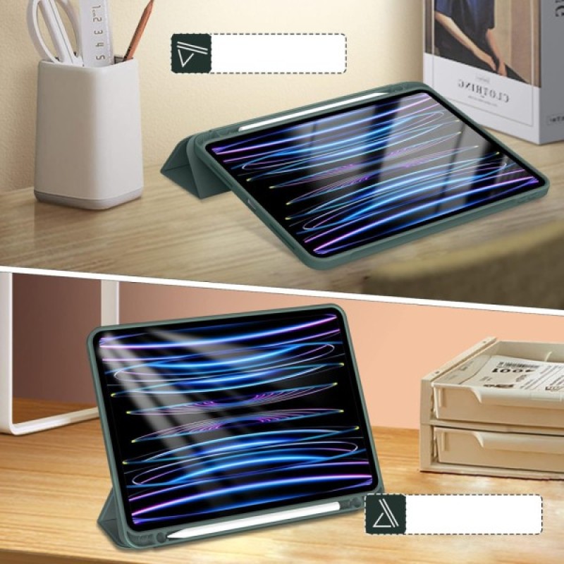 Чохол до планшета BeCover Tri Fold Hard TPU Apple iPad Air 13" M2/M3 (2024/2025) Dark Green (711467)