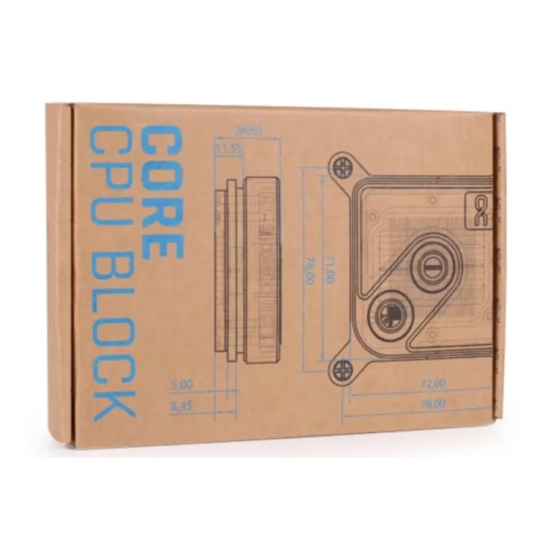 Водоблок Alphacool Core 1 Aurora White - AM4 / AM5 Intel LGA 1700 / LGA 1851 (13834)